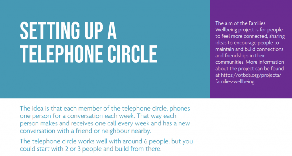 'Setting up a telephone circle' PDF resource screenshot