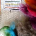 Picture of un-felted wool and bubble wrap