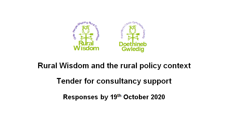 Rural Wisdom and the rual policy context - tender for consultancy support by October 2020