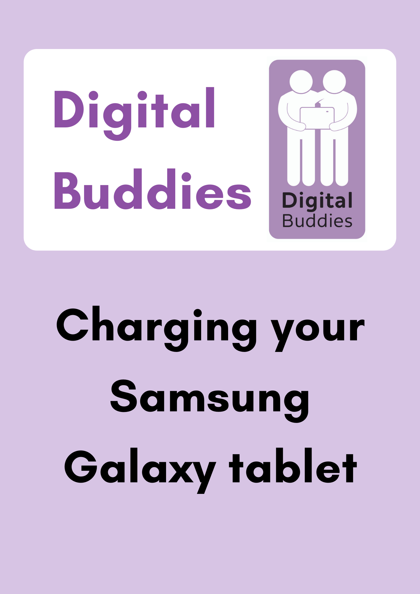 Charging your Samsung Galaxy tablet
