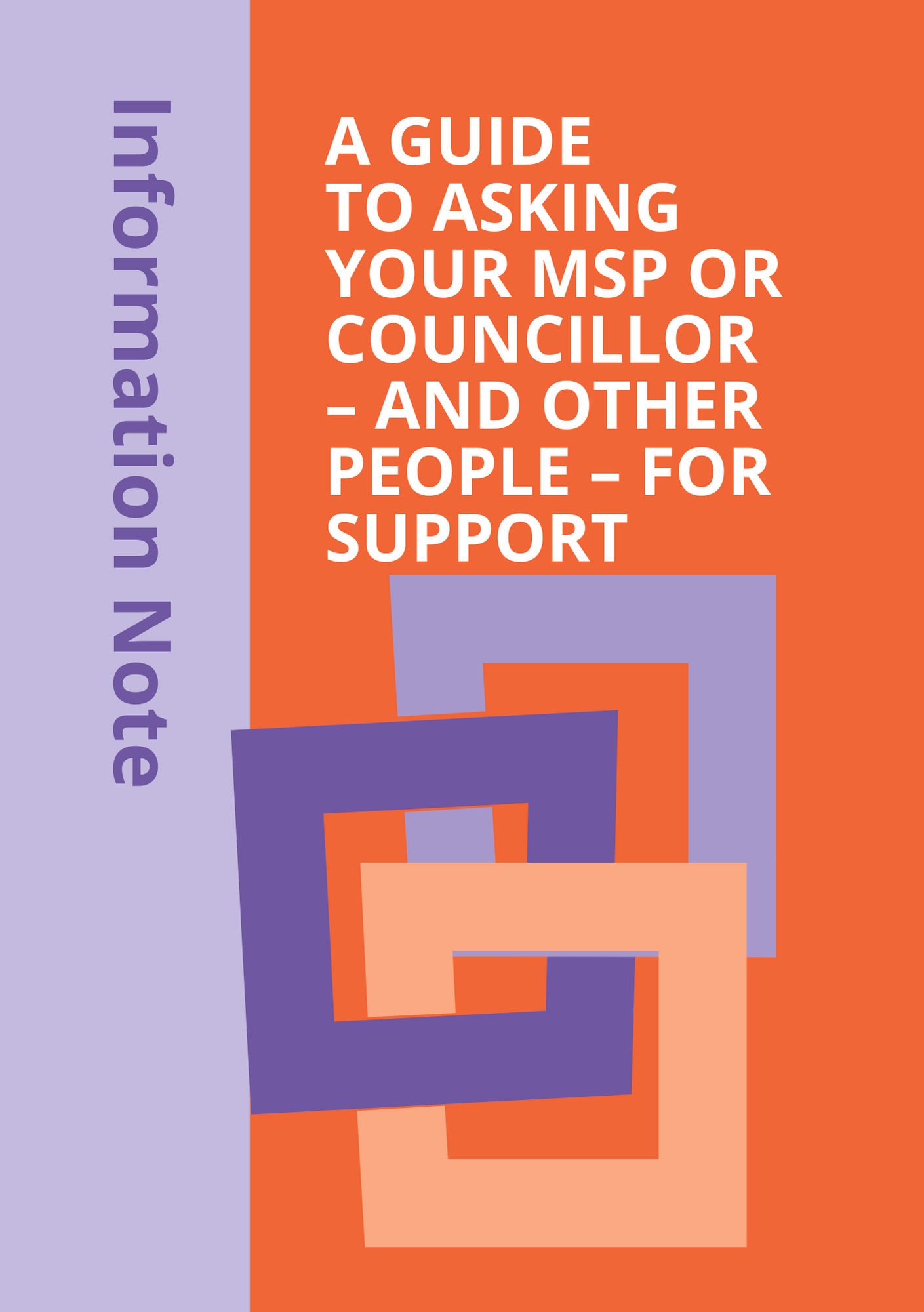 A guide to asking your MSP or councillor - and other people - for support