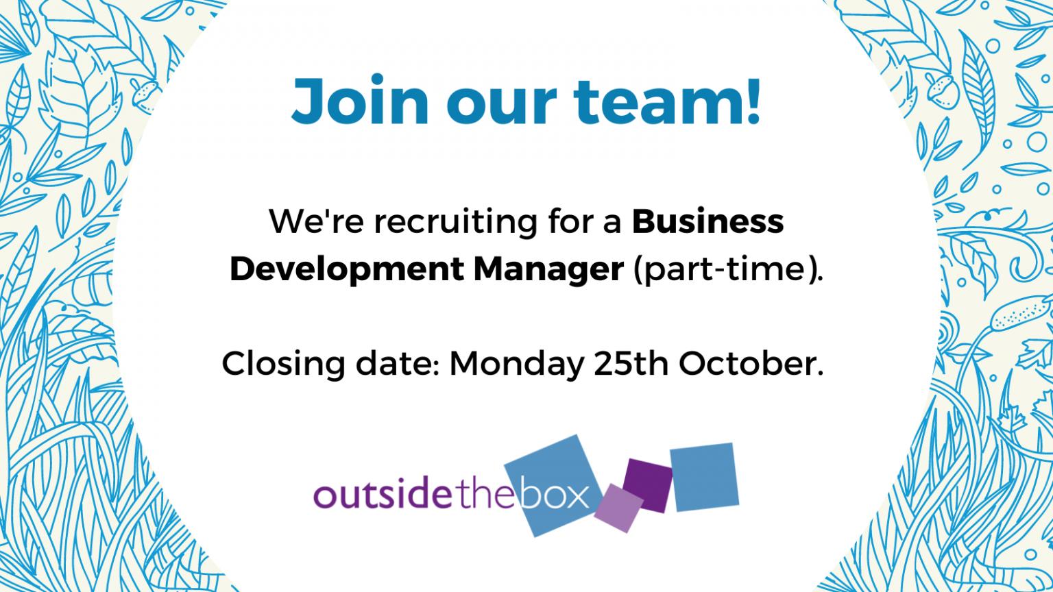 Join our team! We're recruiting for a Business Development Manager (part time). Closing date Monday 25th October
