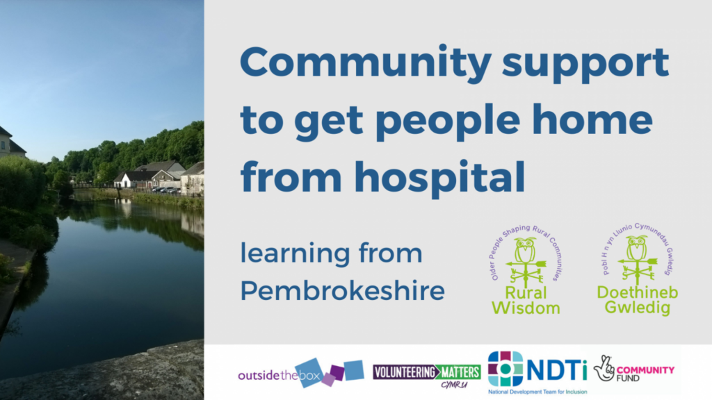Community support to get people home from hospital - learning from Pembrokeshire
