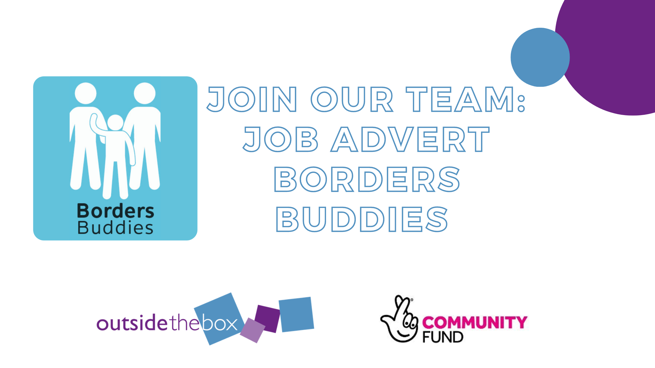 Join our team: job advert Borders Buddies