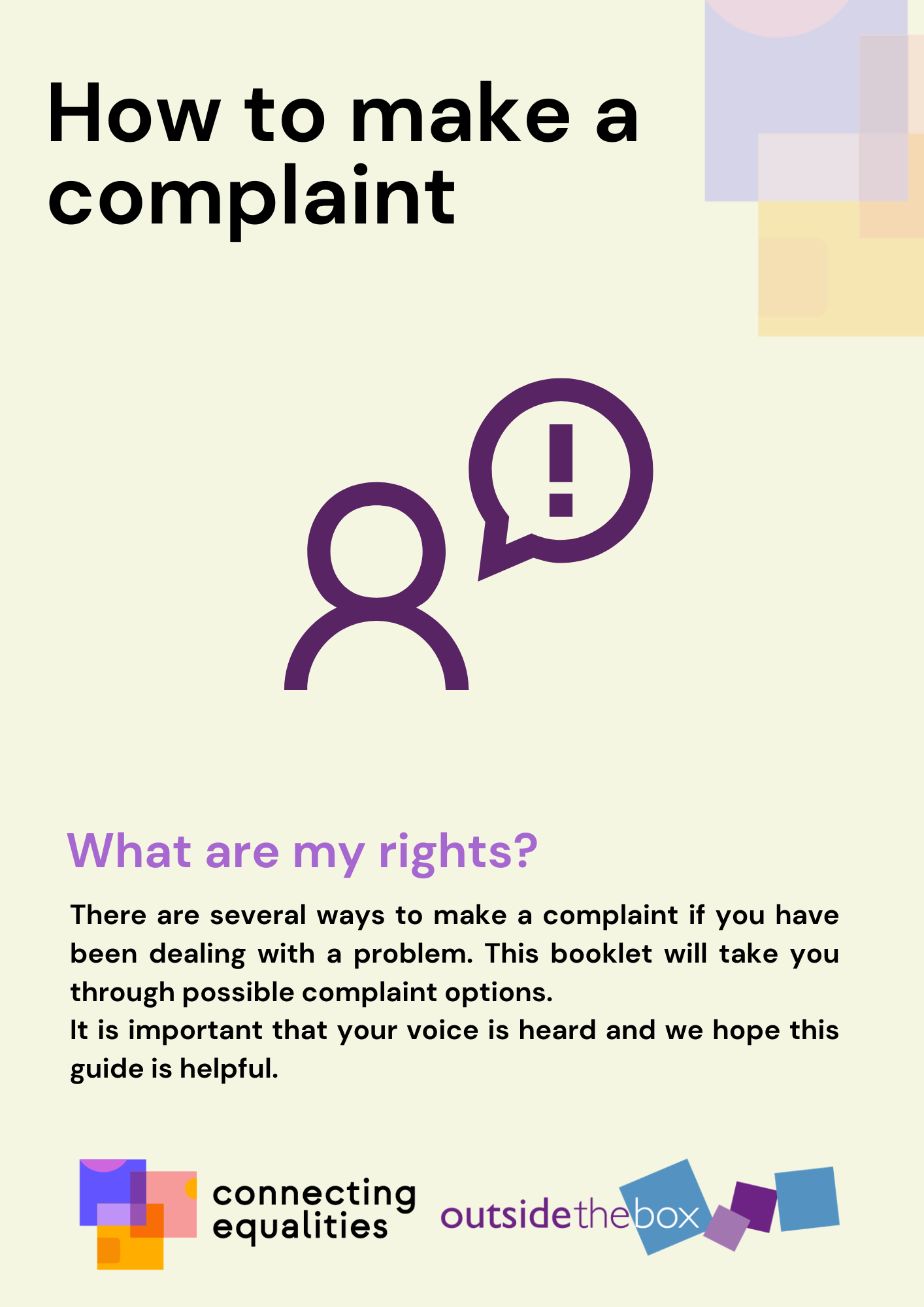 Making complaints guide