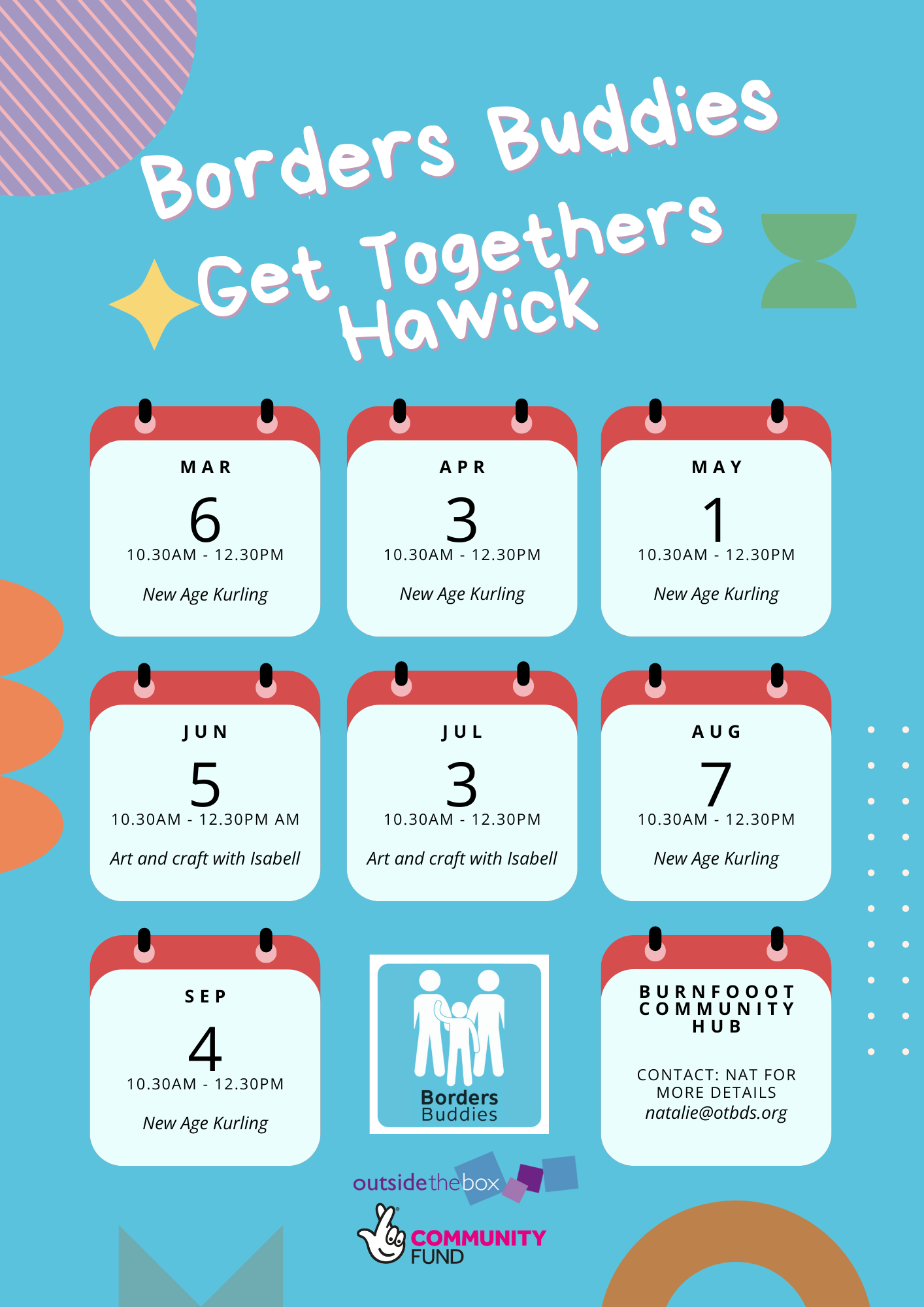 Borders Buddies Hawick Get together Poster